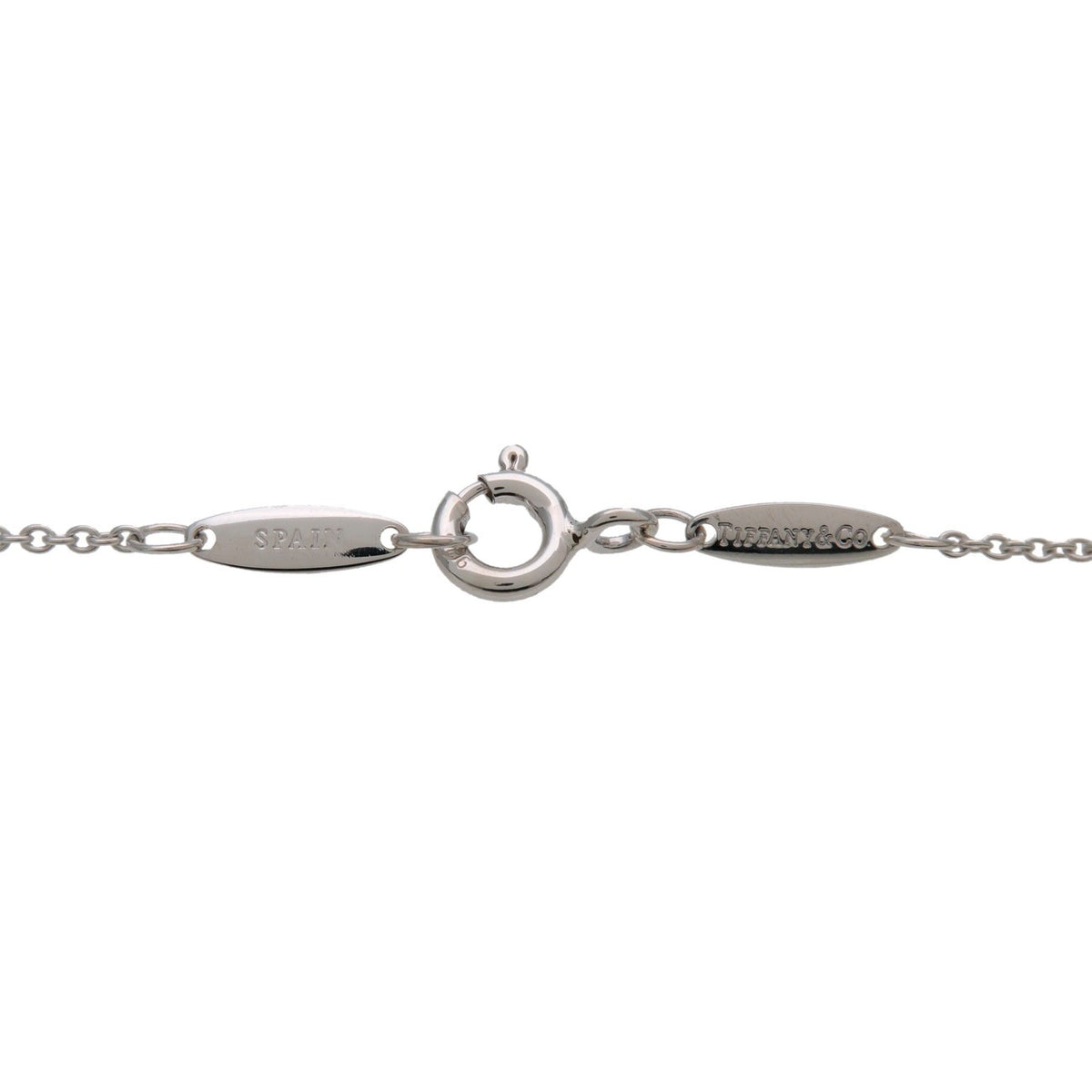 Tiffany & Co. Elsa Peretti Diamonds By The Yard Pendant Sterling Silver with Diamond, Silver, Sterling Silver, Necklace