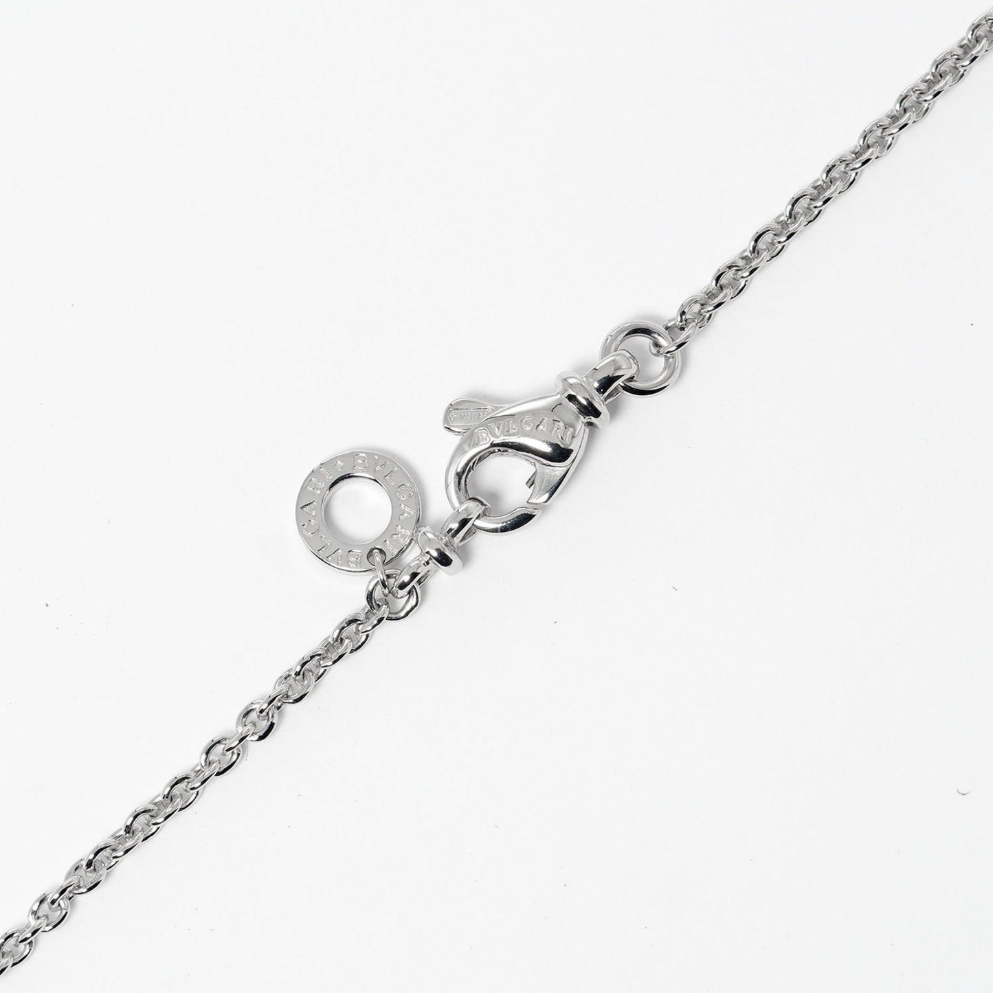 Bulgari Croce, Silver, White Gold, necklace