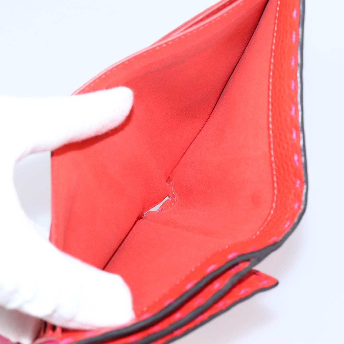 Fendi Selleria Peekaboo Leather, Pink, Leather, Wallet