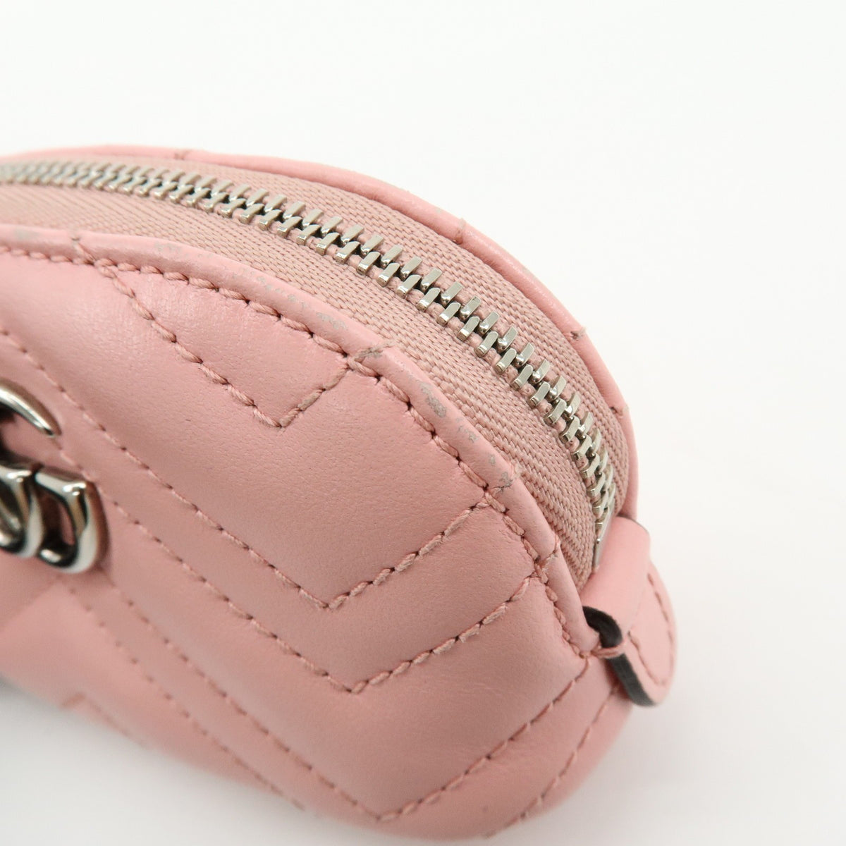 Gucci GG Marmont Key Matelasse Leather, Pink, Leather, Clutch