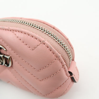 Gucci GG Marmont Key Matelasse Leather, Pink, Leather, Clutch