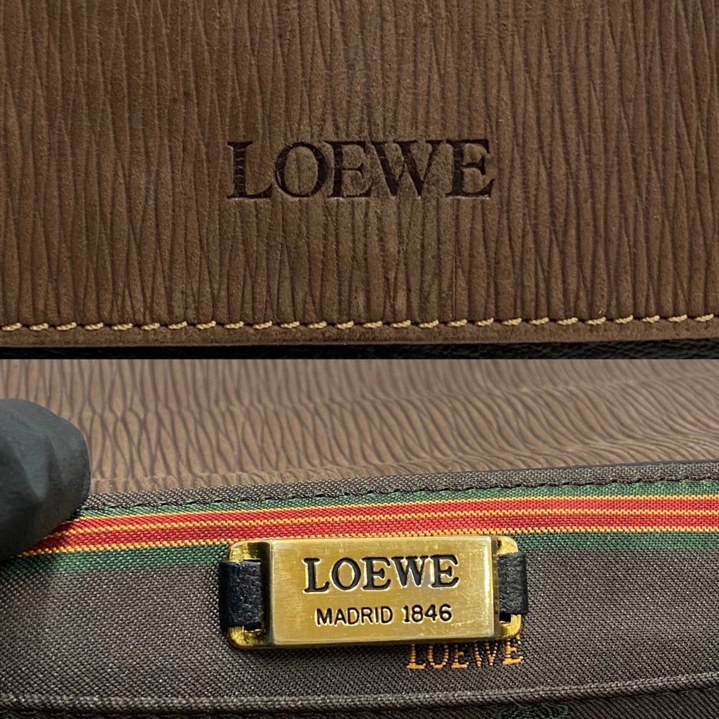 Loewe Velazquez, Brown, Leather, handbag