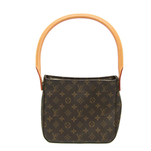 Louis Vuitton Looping MM, Brown, Canvas, shoulder