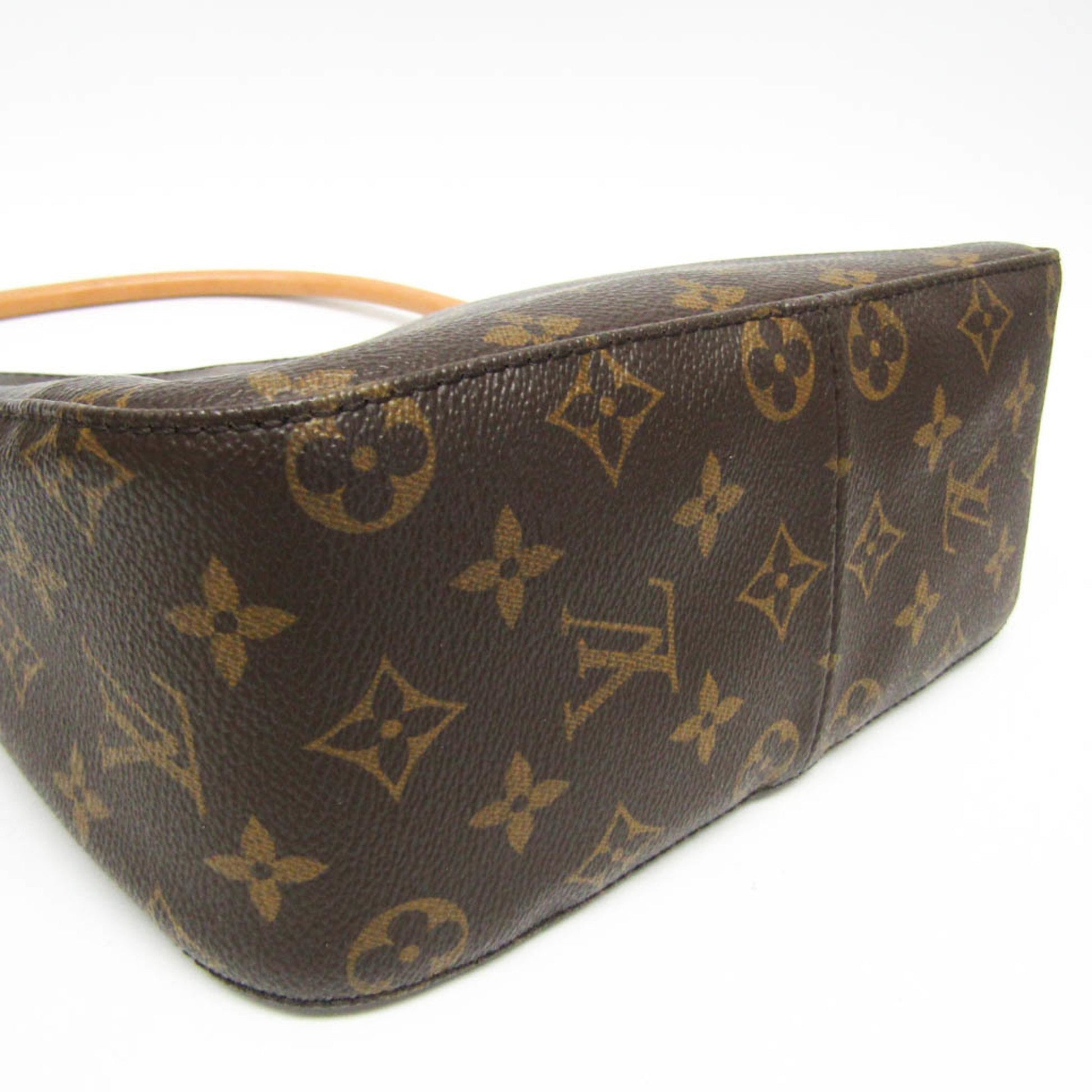 Louis Vuitton Looping MM, Brown, Canvas, shoulder