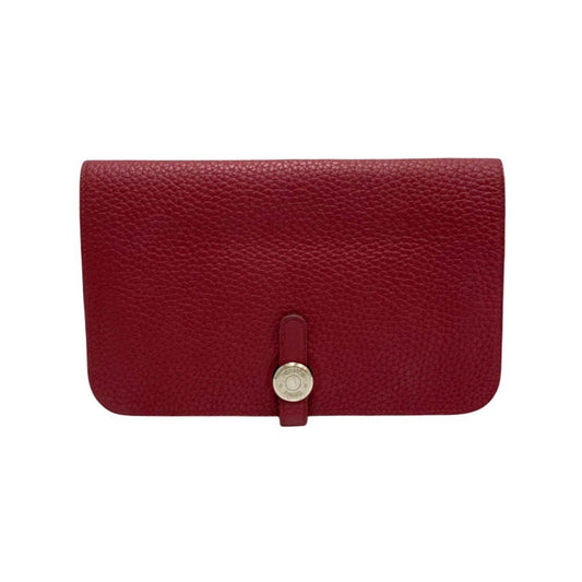 Hermès Dogon, Burgundy, Leather, wallet