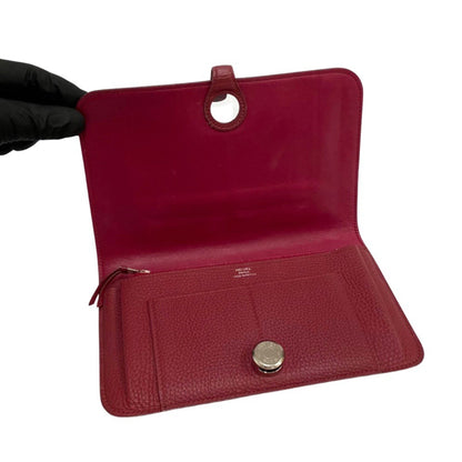 Hermès Dogon, Burgundy, Leather, wallet