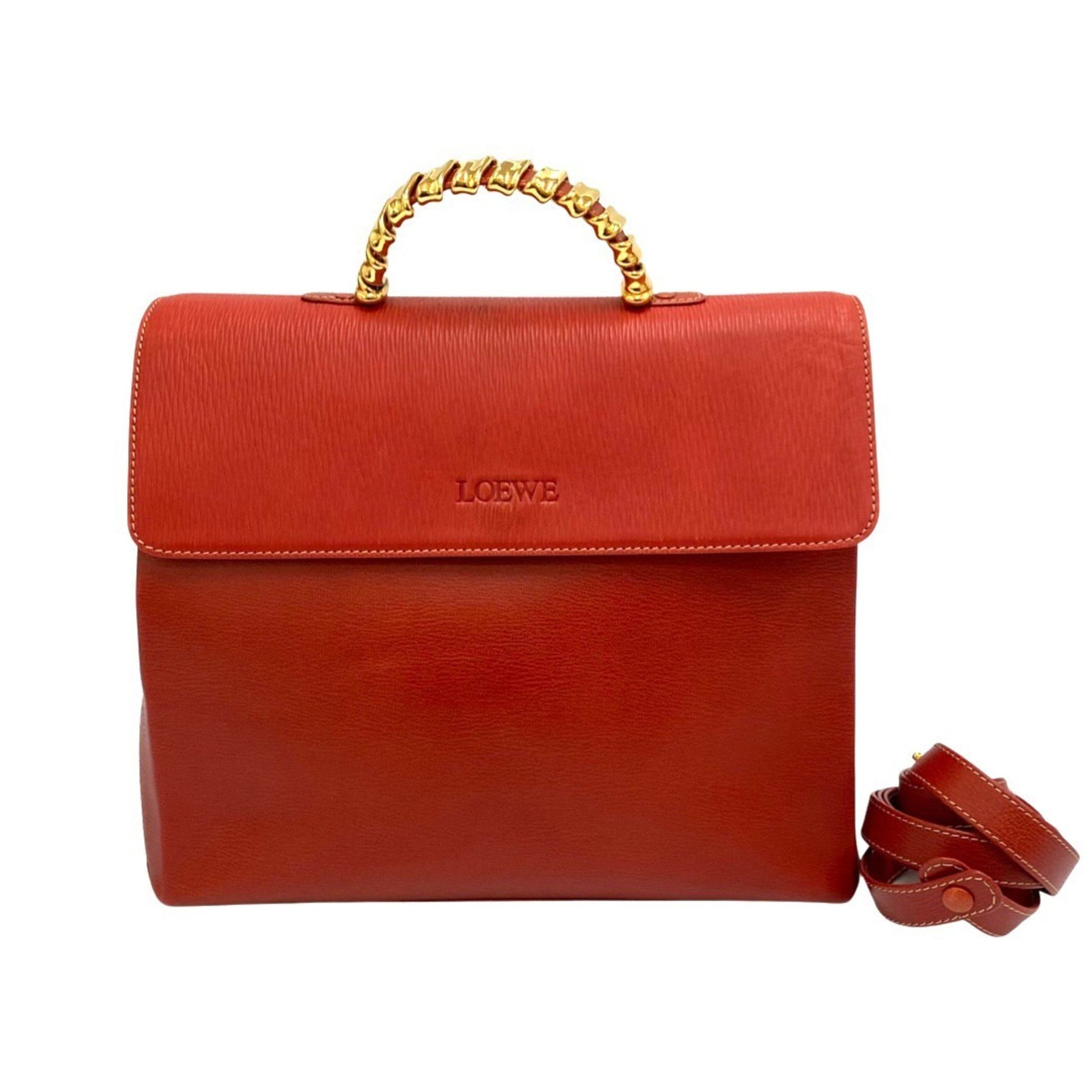 Loewe Velazquez, Red, Leather, handbag