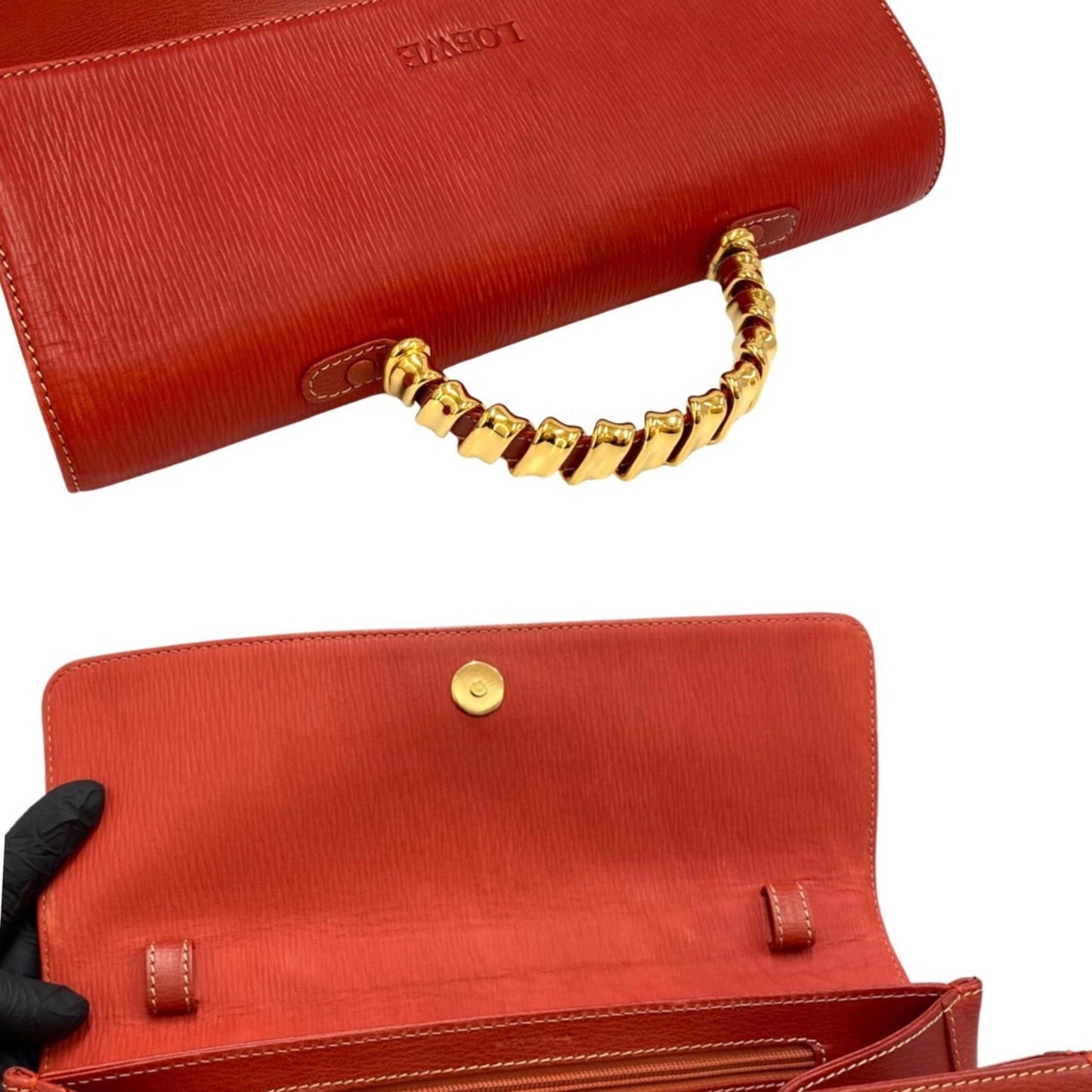 Loewe Velazquez, Red, Leather, handbag