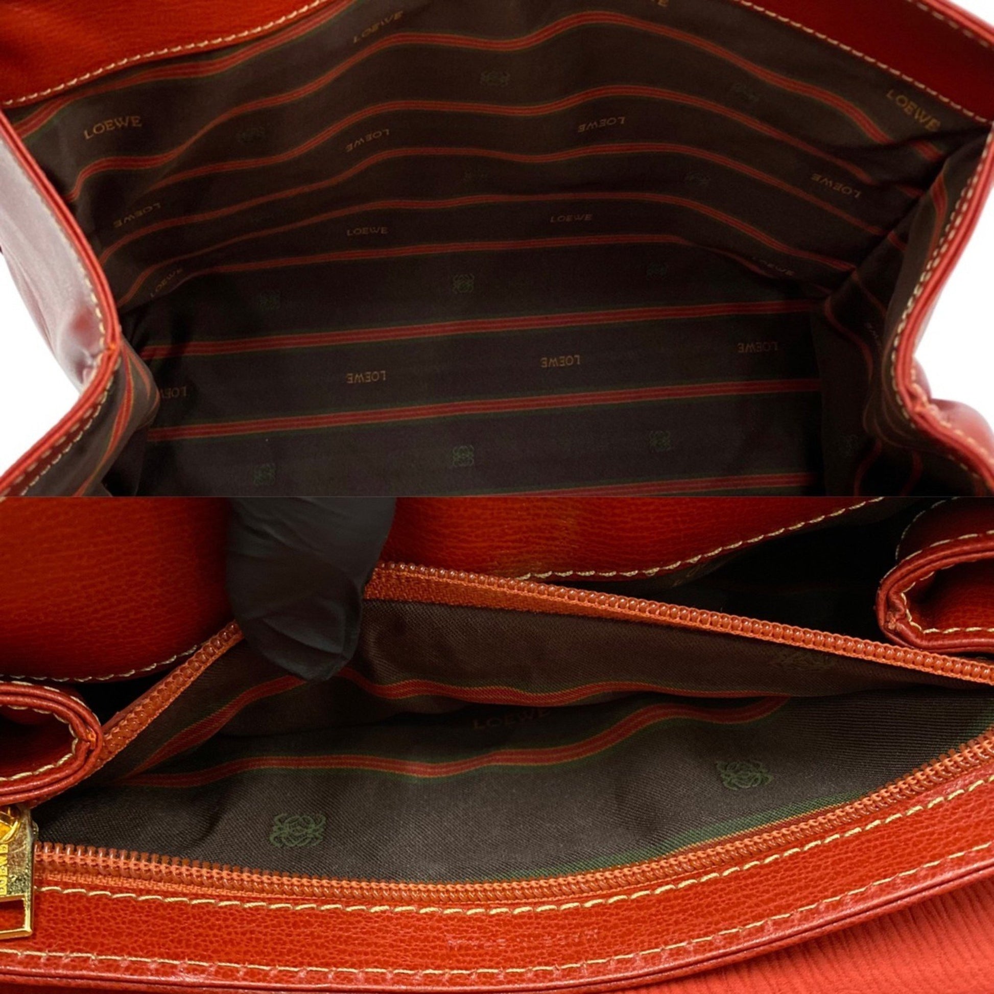 Loewe Velazquez, Red, Leather, handbag