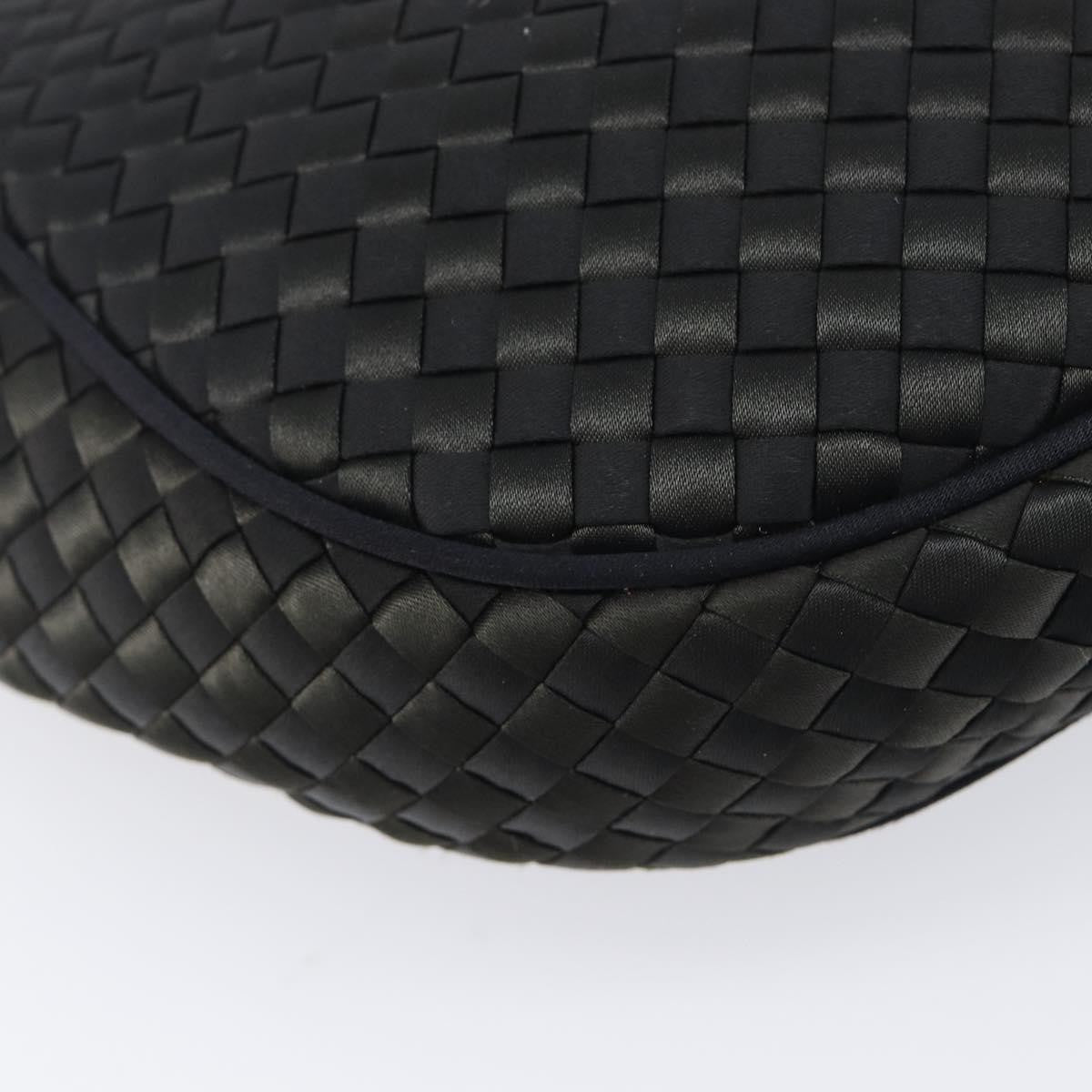 Bottega Veneta Vintage Intrecciato Hobo Nylon, Black, Nylon, Shoulder Bag