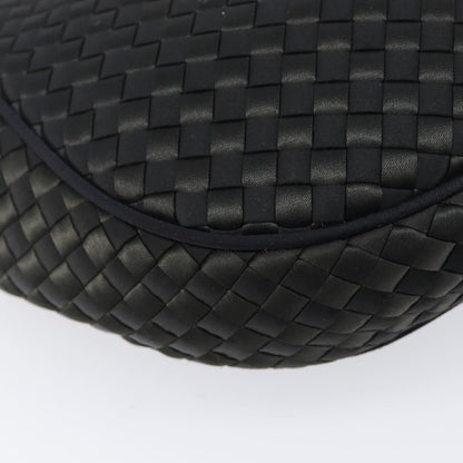 Bottega Veneta Vintage Intrecciato Hobo Nylon, Black, Nylon, Shoulder Bag
