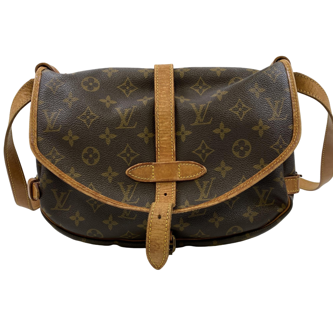 Louis Vuitton Saumur Messenger Monogram Canvas, Brown, Canvas, Shoulder Bag