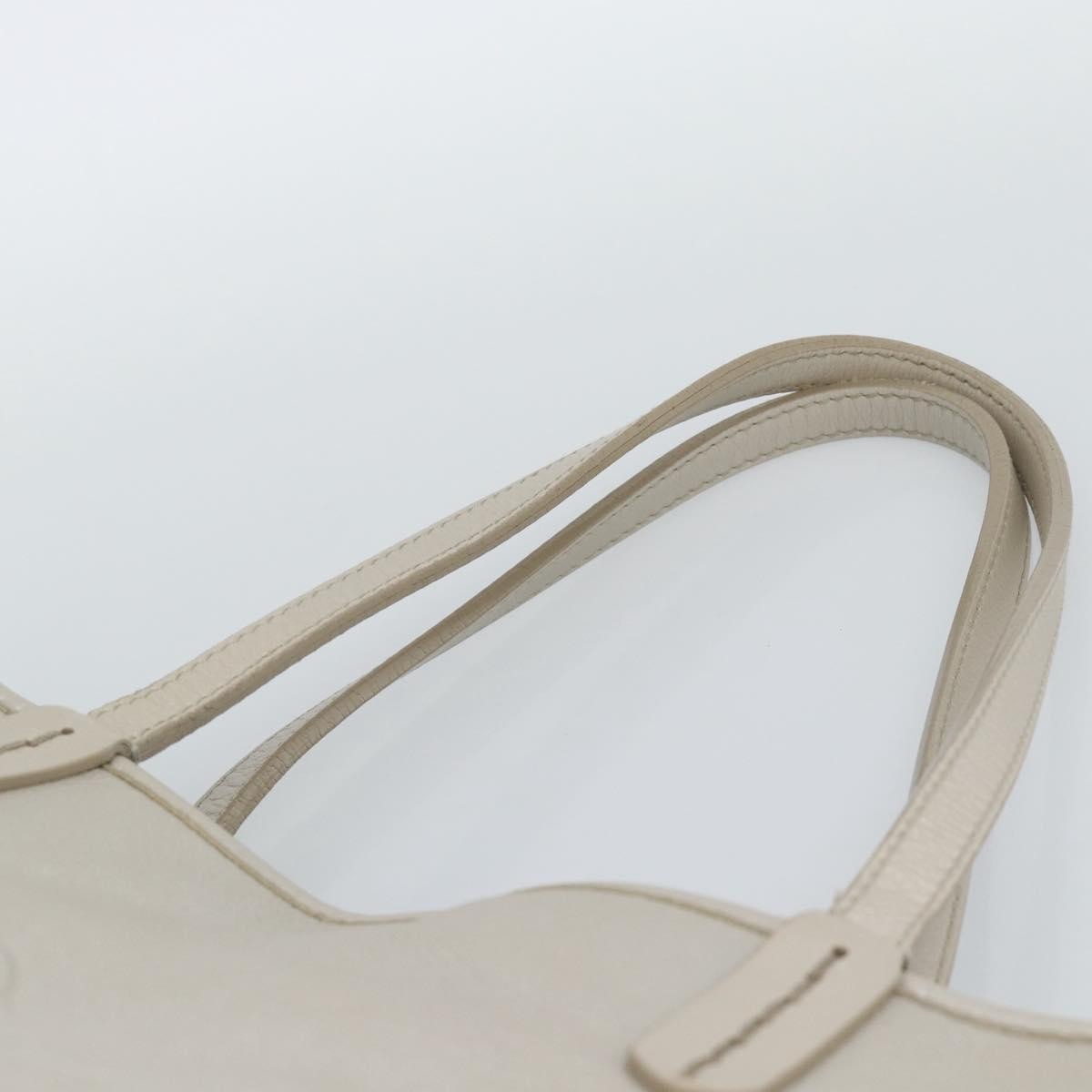 Bvlgari Vintage Leather, Gray, Leather, Tote Bag