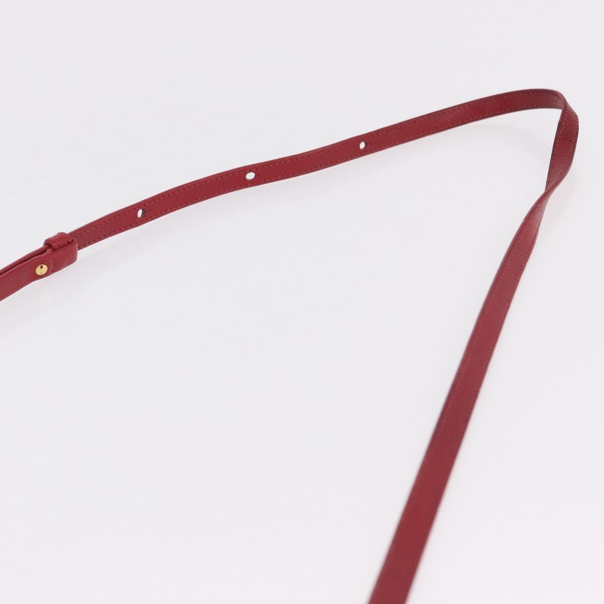 Celine Trio Leather, Red, Leather, Crossbody Bag