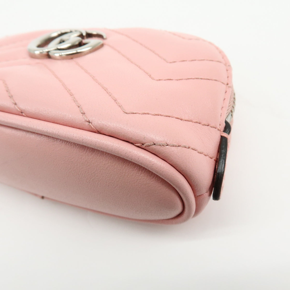 Gucci GG Marmont Key Matelasse Leather, Pink, Leather, Clutch