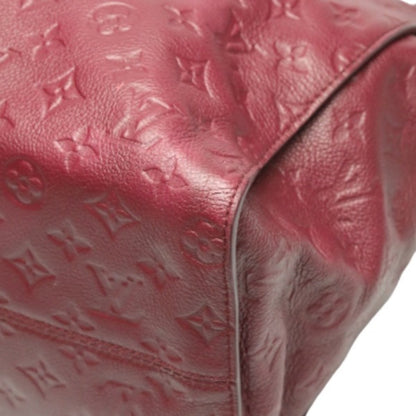 Louis Vuitton Lumineuse, Burgundy, Canvas, handbag