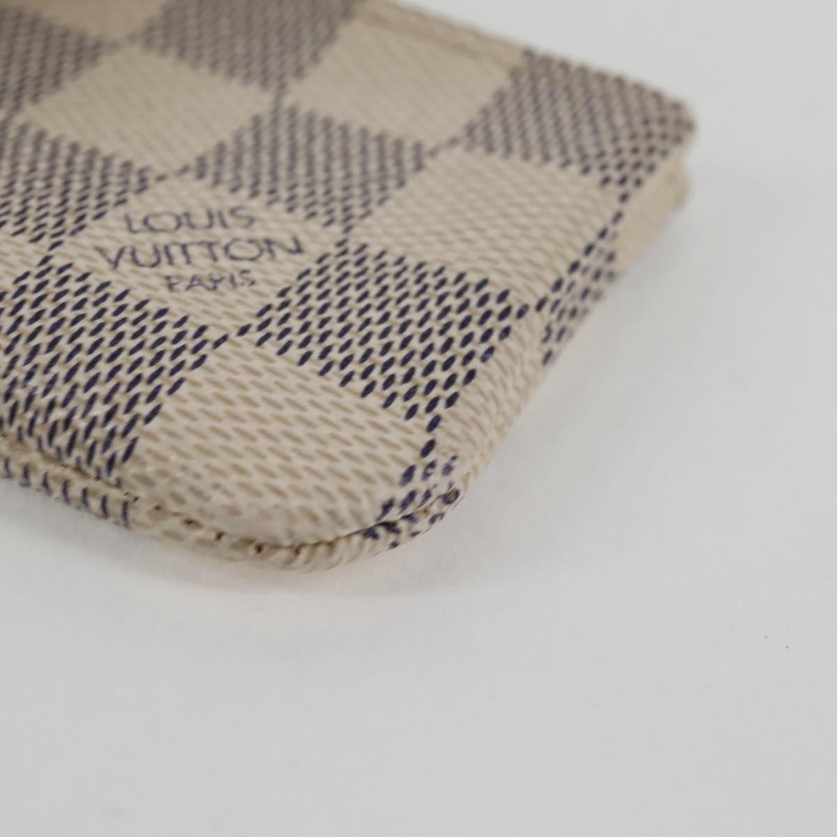 Louis Vuitton Pochette clés NM Canvas, White, Canvas, Wallet