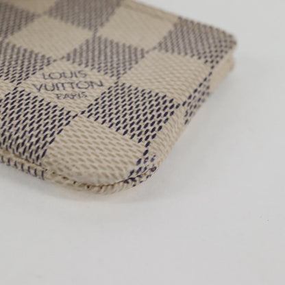 Louis Vuitton Pochette clés NM Canvas, White, Canvas, Wallet