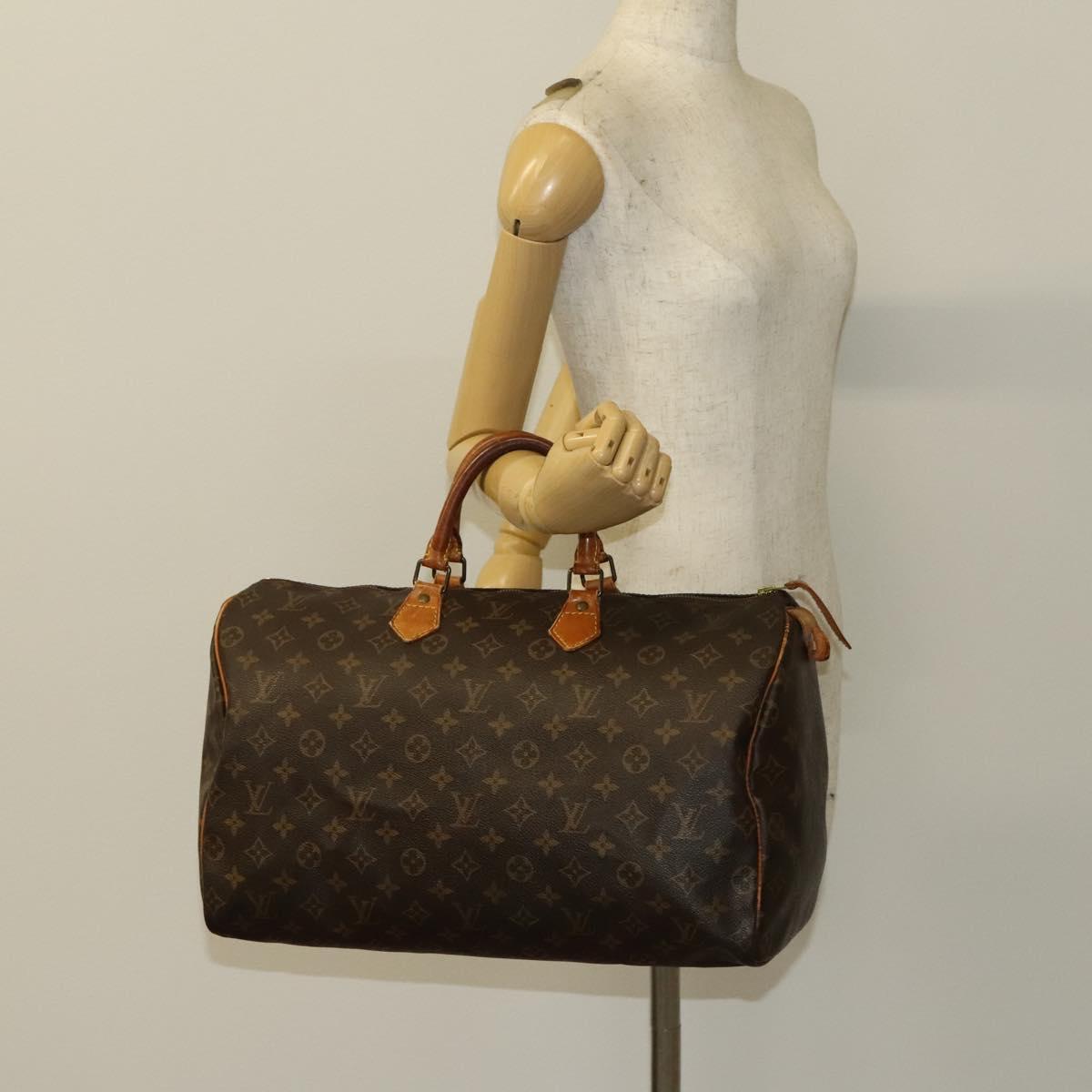 Louis Vuitton Speedy Handbag Monogram Canvas, BROWN, CANVAS, Handbag