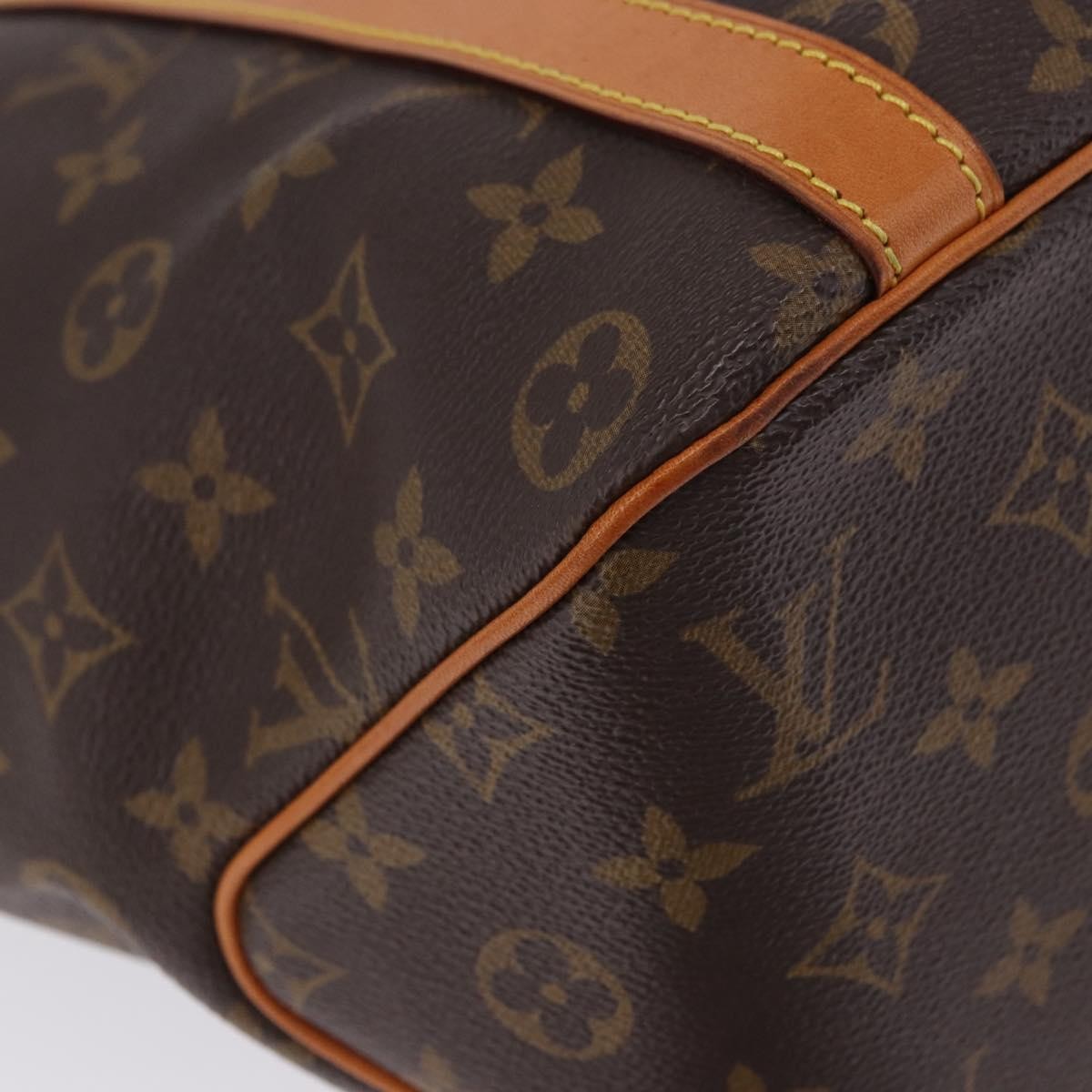 Louis Vuitton Shopping Sac Handbag Monogram, Brown, Canvas, Tote Bag