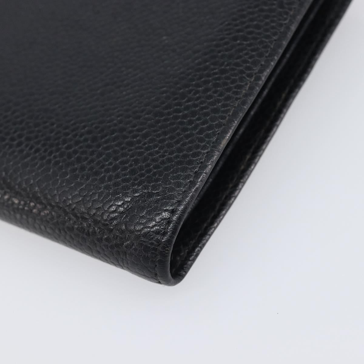 Chanel Timeless CC French Leather, Black, Calfskin, Wallet