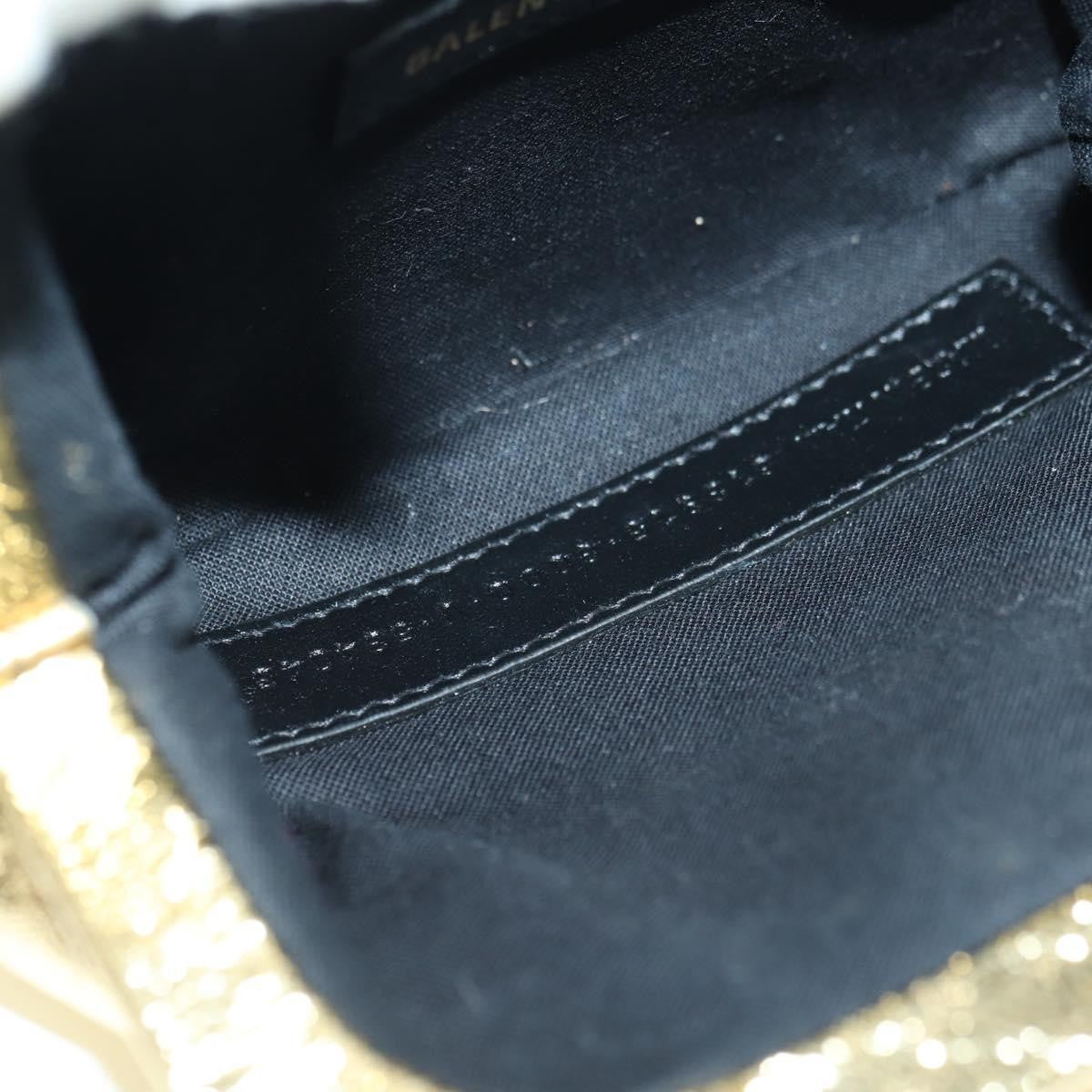 Balenciaga Cloud Clutch Leather, Gold, Leather, Clutch