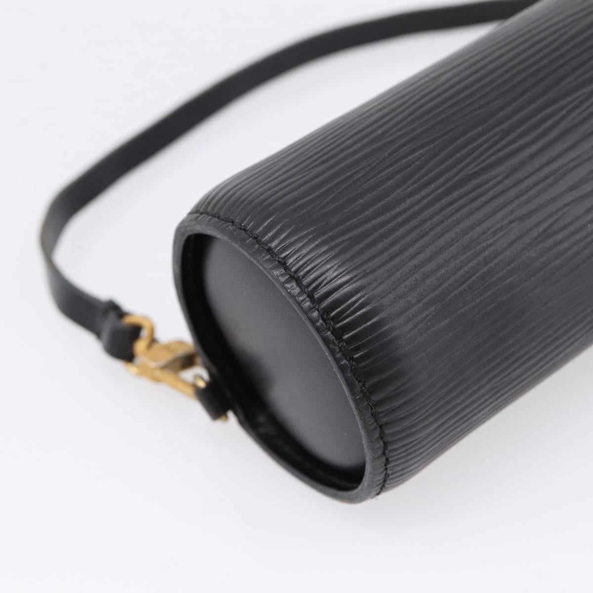 Louis Vuitton Soufflot Pochette Epi Leather, Black, Leather, Clutch