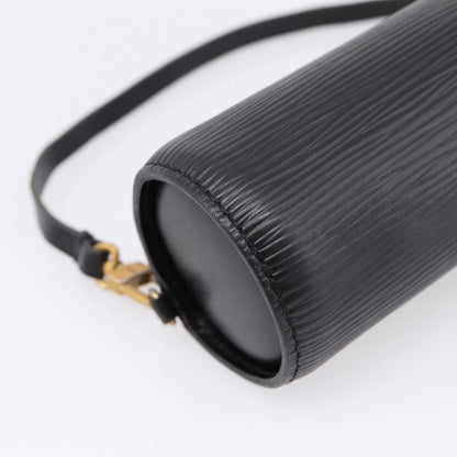 Louis Vuitton Soufflot Pochette Epi Leather, Black, Leather, Clutch