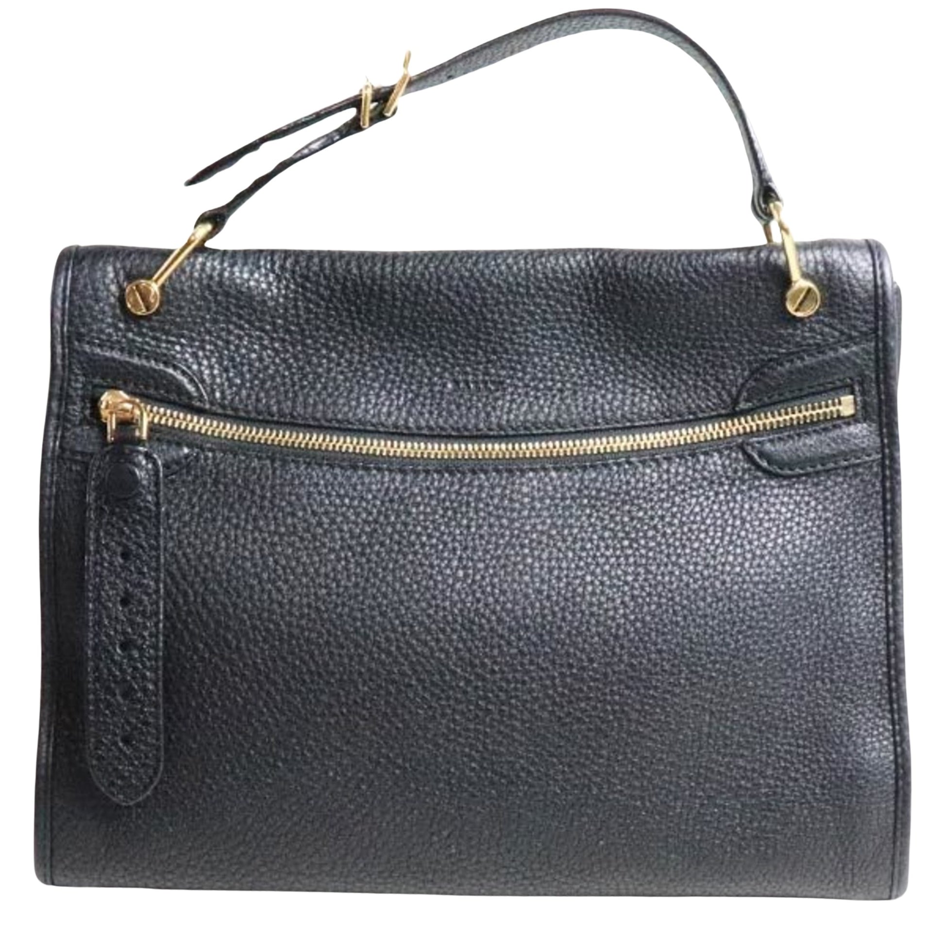 Bally, Black, Leather, handbag