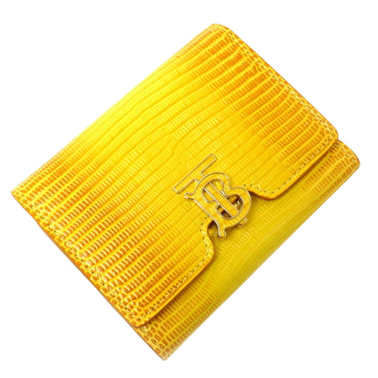 Burberry, Yellow, Leather, wallet