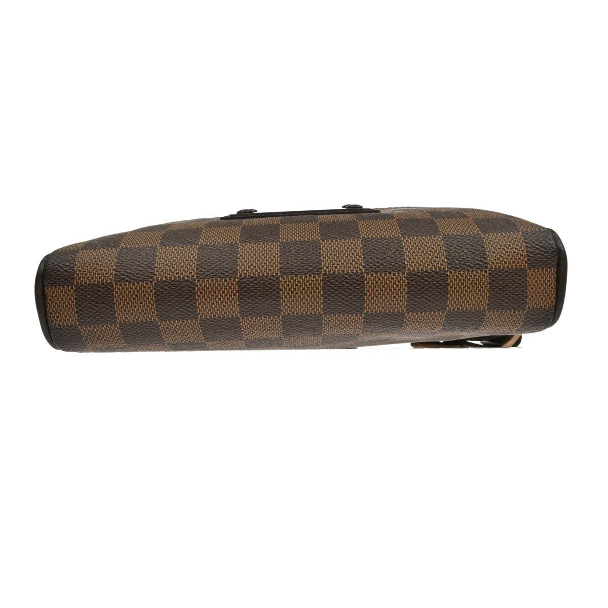 Louis Vuitton Brooklyn Bum Damier Ebene, Brown, Canvas, Clutch