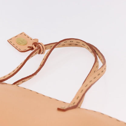 Fendi Selleria Carla Leather, Orange, Leather, Tote Bag