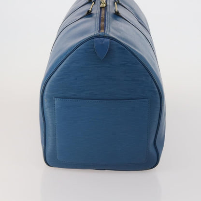 Louis Vuitton Keepall Epi Leather, Blue, Leather, Travel Bag