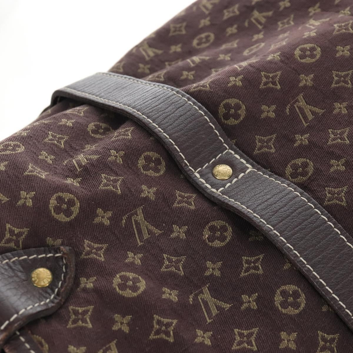 Louis Vuitton Saumur Mini Lin, Brown, Canvas, Shoulder Bag