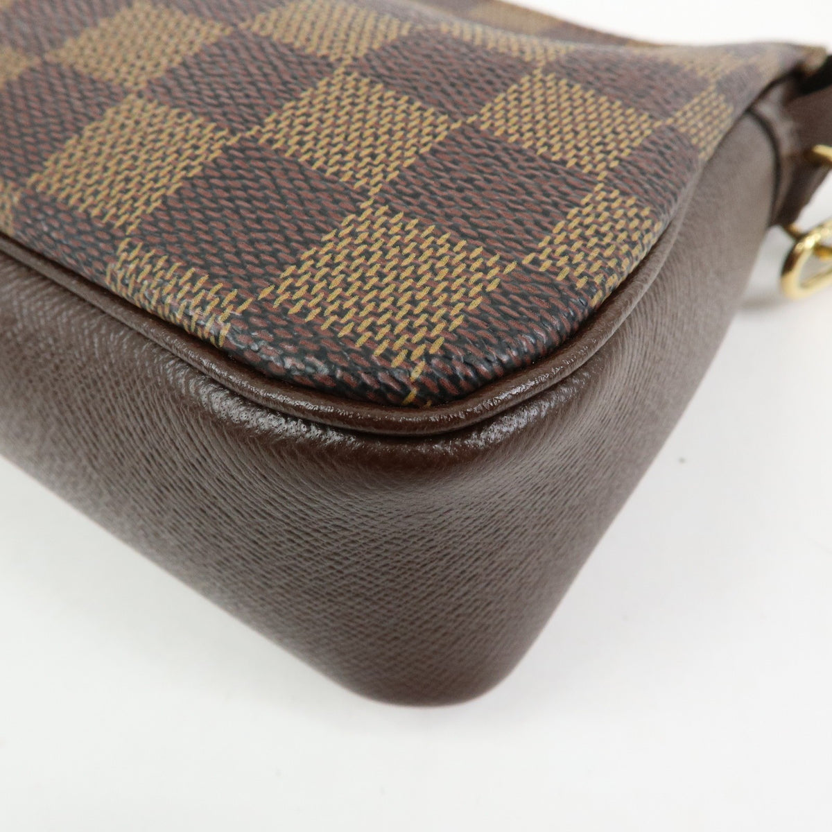 Louis Vuitton Trousse Make Up Damier, Brown, Canvas, Clutch