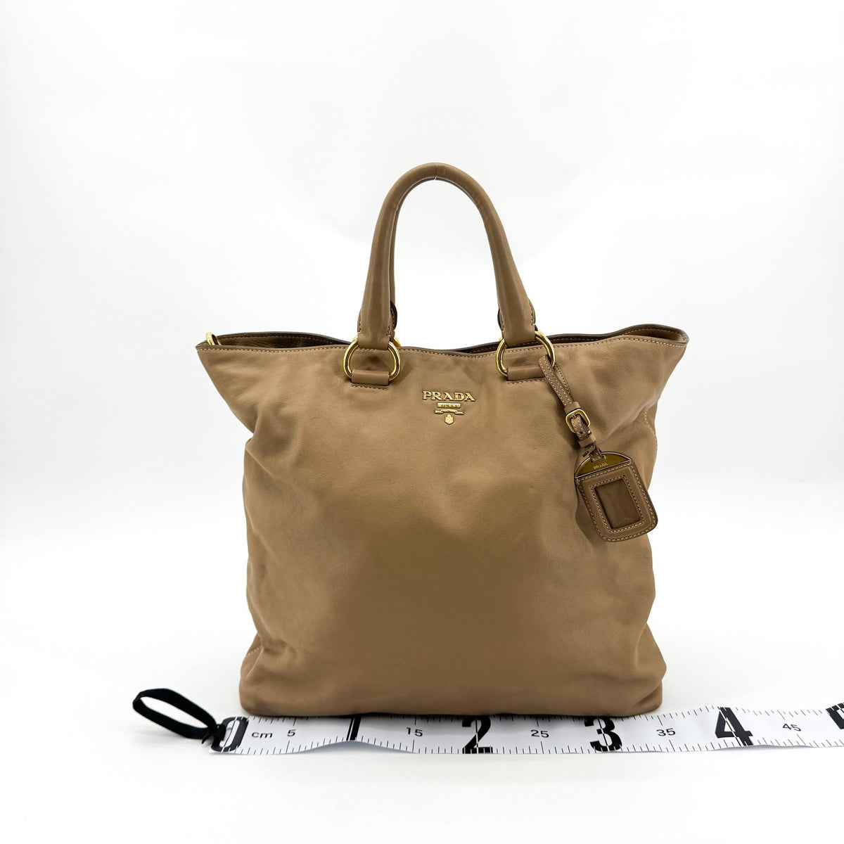 Prada Prada Vitello Phenix Leather Tote Bag Black Large phenix leather, Brown, Leather, Tote Bag
