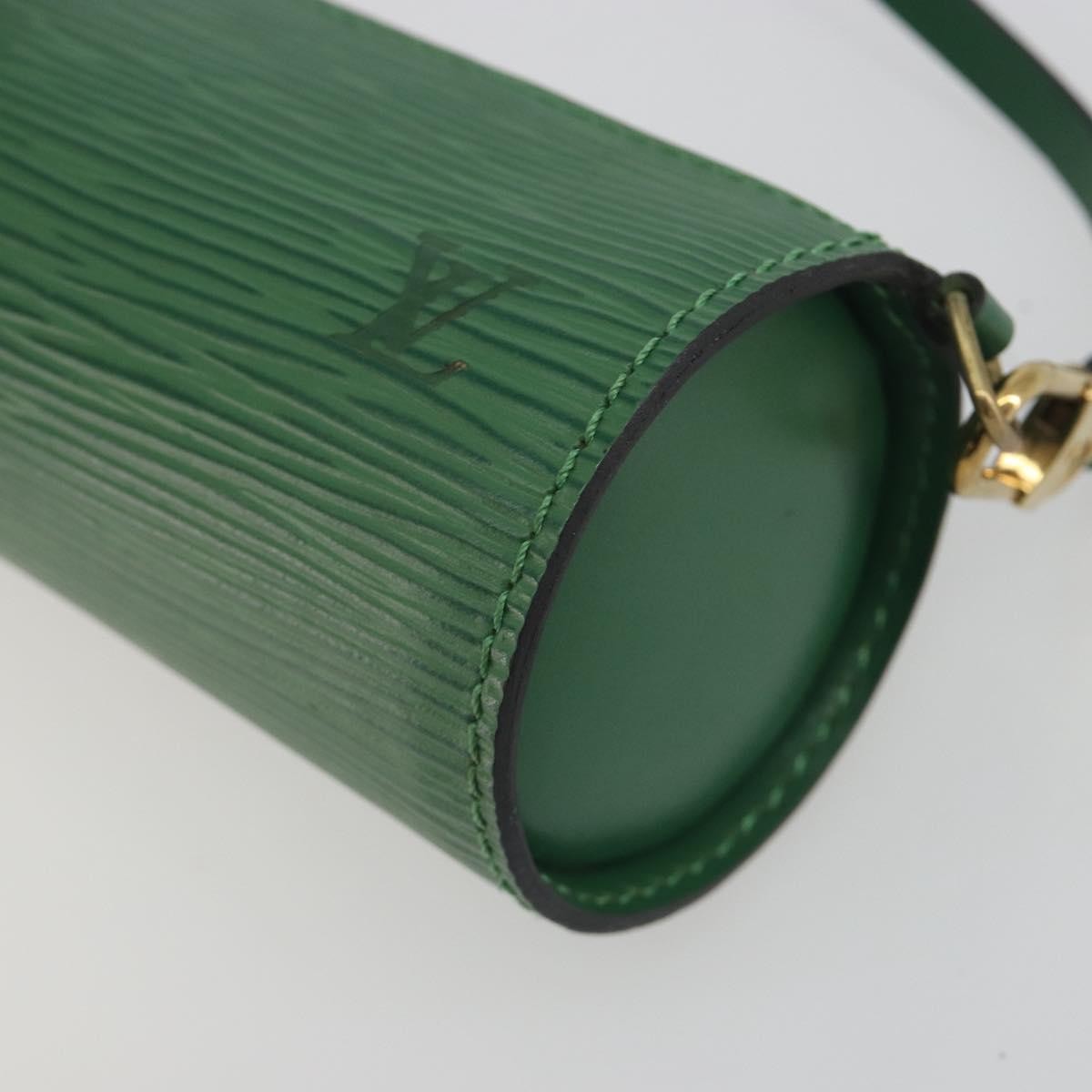 Louis Vuitton Soufflot Pochette Epi Leather, Green, Leather, Clutch