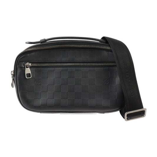 Louis Vuitton Ambler, Black, Canvas, clutch