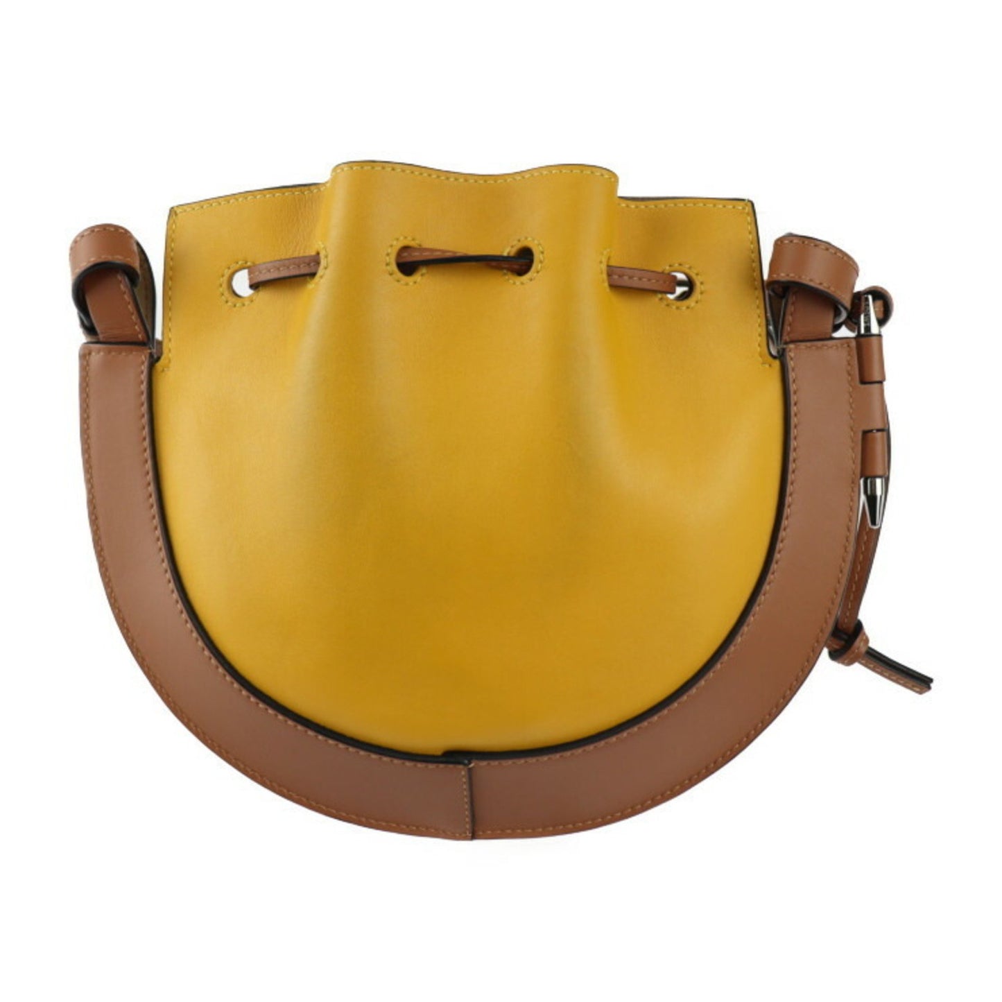 Loewe Horseshoe, Yellow, Leather, shoulder