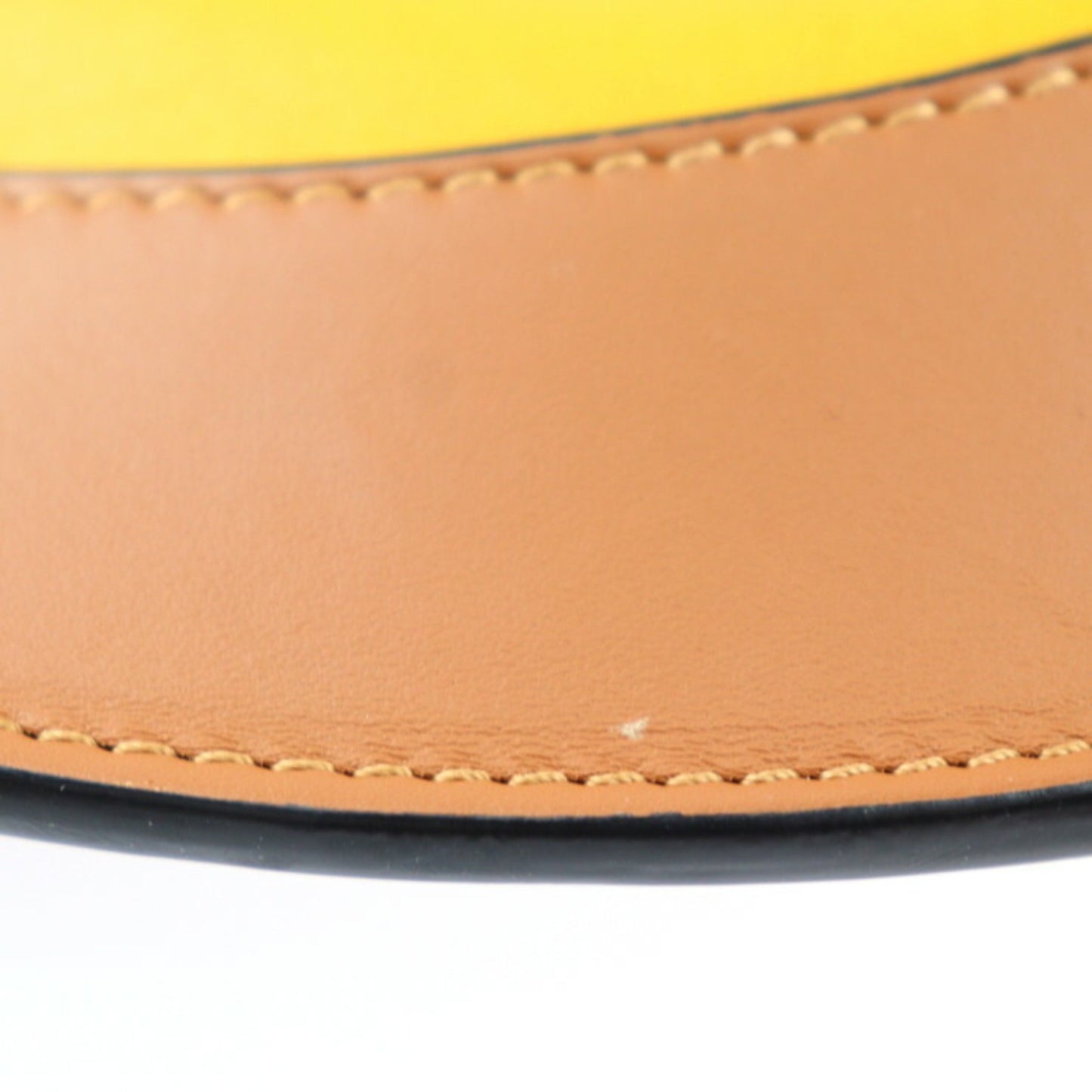 Loewe Horseshoe, Yellow, Leather, shoulder