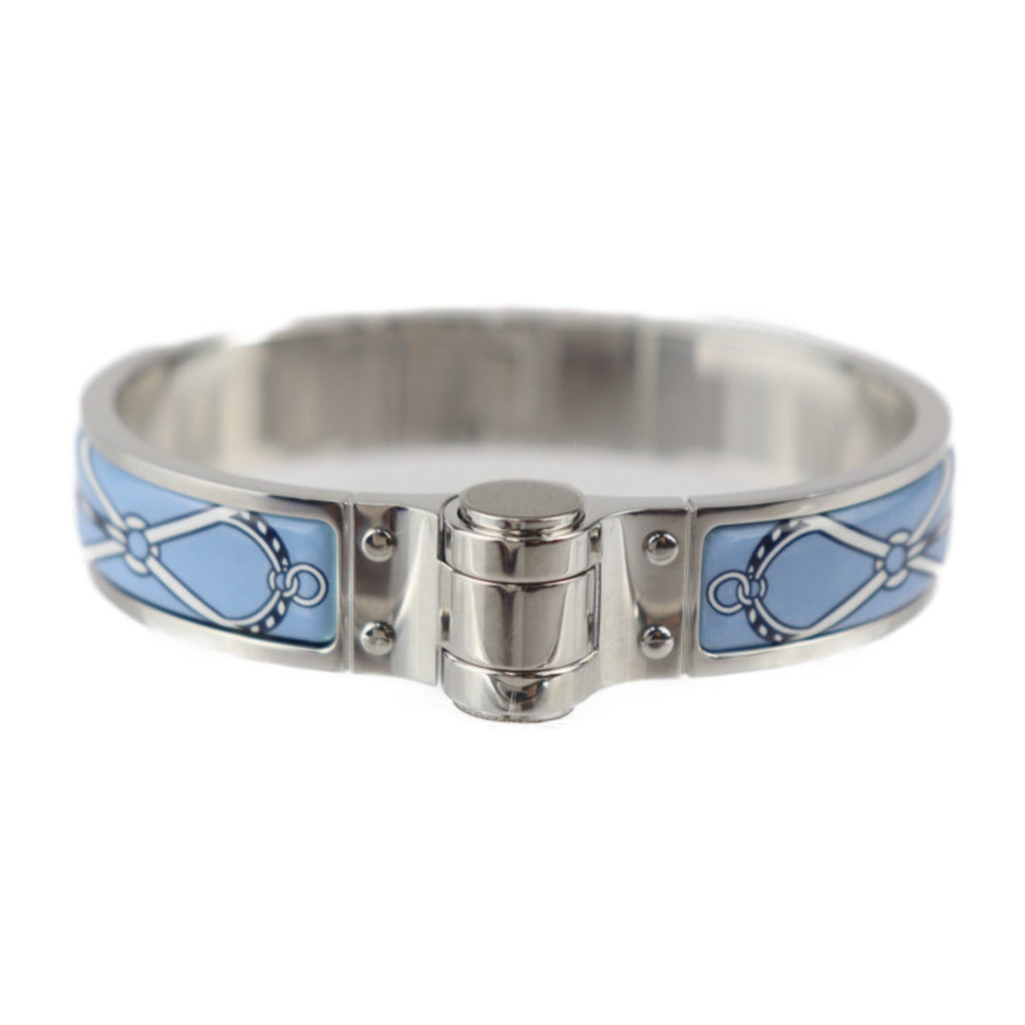 Hermès Charnière, Blue, Metal, bracelet