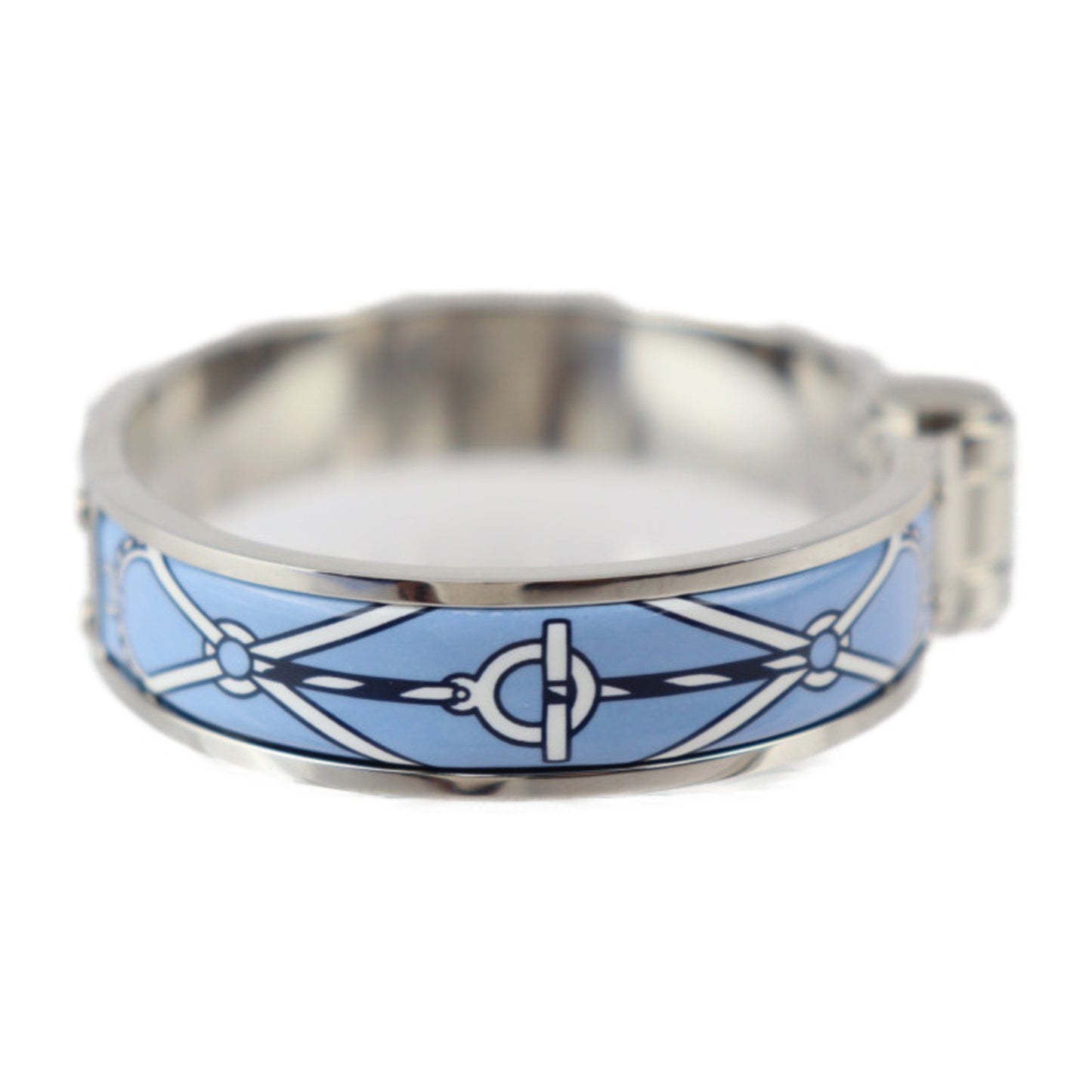 Hermès Charnière, Blue, Metal, bracelet