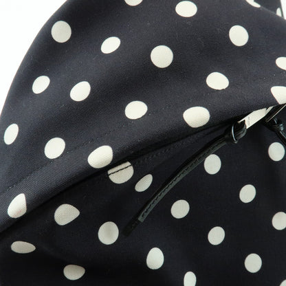Saint Laurent City Printed Canvas, Black, Canvas, Backpack