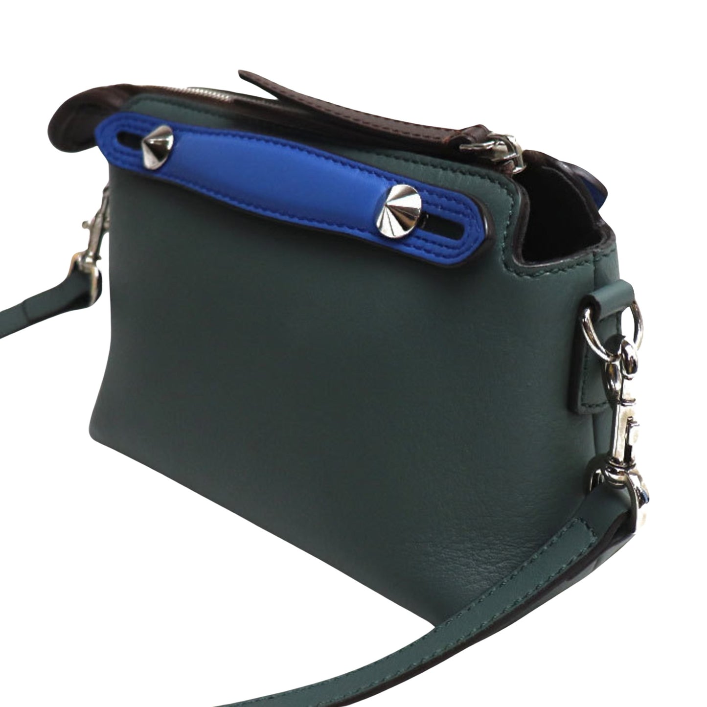 Fendi By the way Medium, Green, Leather, shoulder