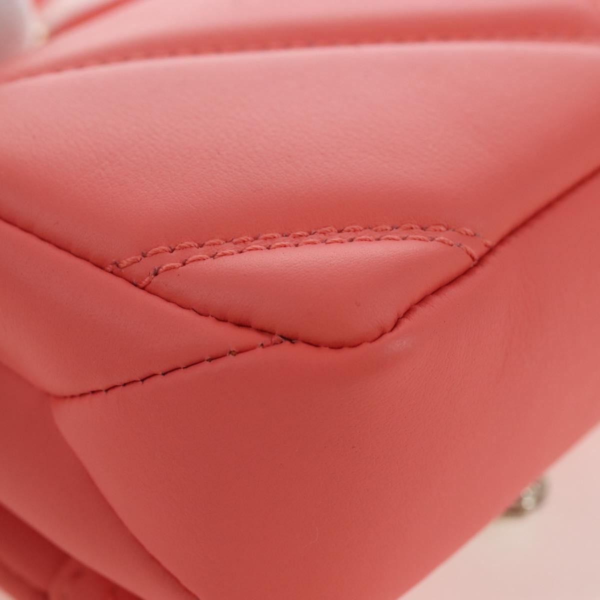 Bvlgari Serpenti Cabochon Diagonal Quilted Leather, Pink, Leather, Shoulder Bag