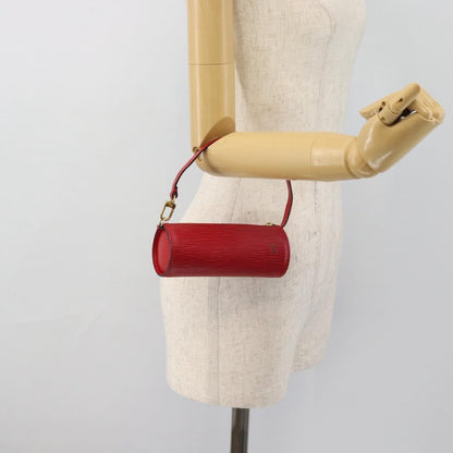 Louis Vuitton Soufflot Pochette Epi Leather, Red, Leather, Clutch