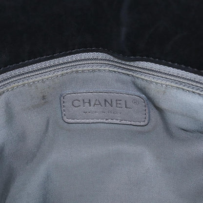 Chanel Lipstick Open Patent Vinyl, Black, Patent Leather, Tote Bag