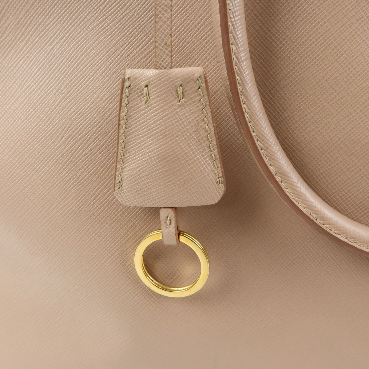 Prada Galleria Double Zip Saffiano Leather, Pink, Leather, Tote Bag