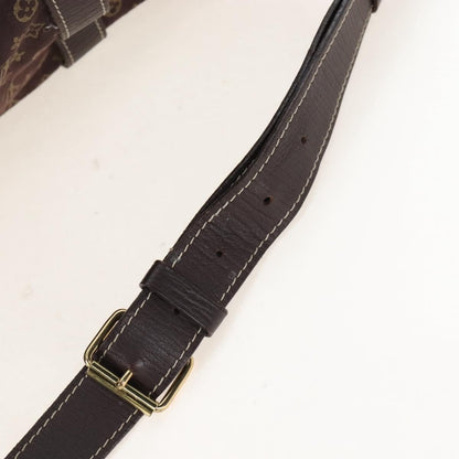 Louis Vuitton Saumur Mini Lin, Brown, Canvas, Shoulder Bag