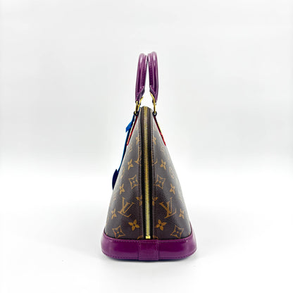 Louis Vuitton Alma Limited Edition Totem Monogram Canvas with Leather, Multicolour, Canvas, Handbag